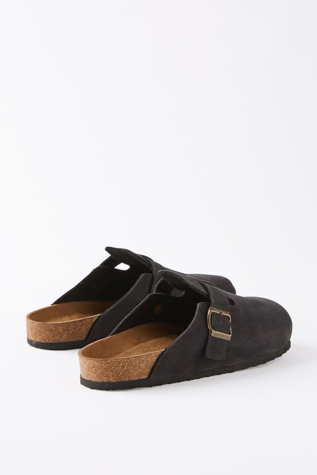 Cotton On Closed Toe Buckle Slide Black