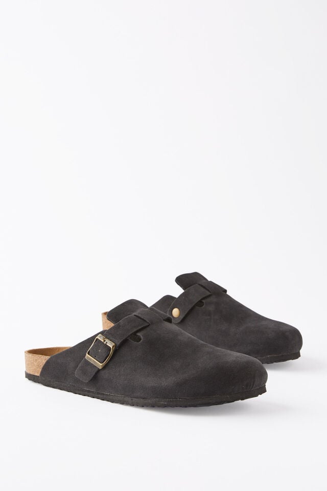 Cotton On Closed Toe Buckle Slide Black