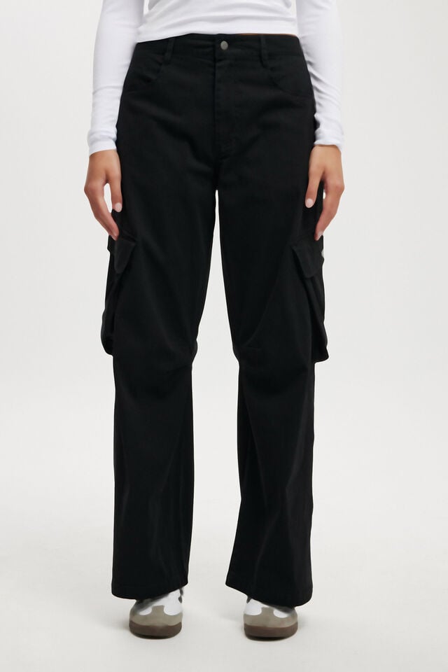 Cotton On Cody Baggy Cargo Pant Black