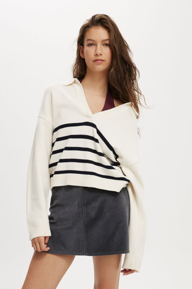 cotton on Cord Gigi Mini Skirt graphite