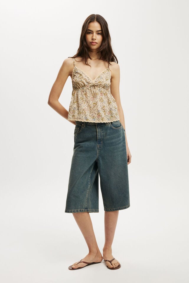 Cotton On Cotton Lace Cami Billie Floral