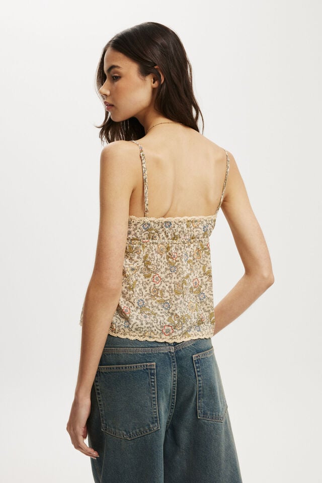 Cotton On Cotton Lace Cami Billie Floral