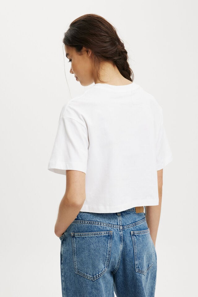 Cotton On Cropped Boxy Tee White