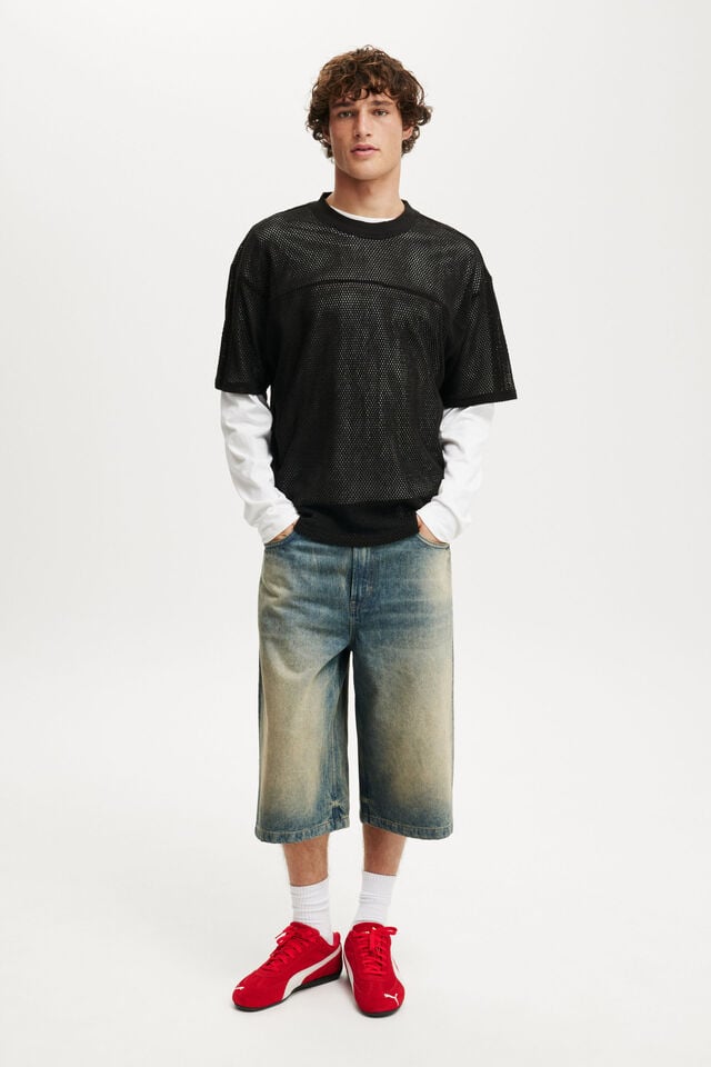 Cotton On Cropped Fit Knitted Jersey Black