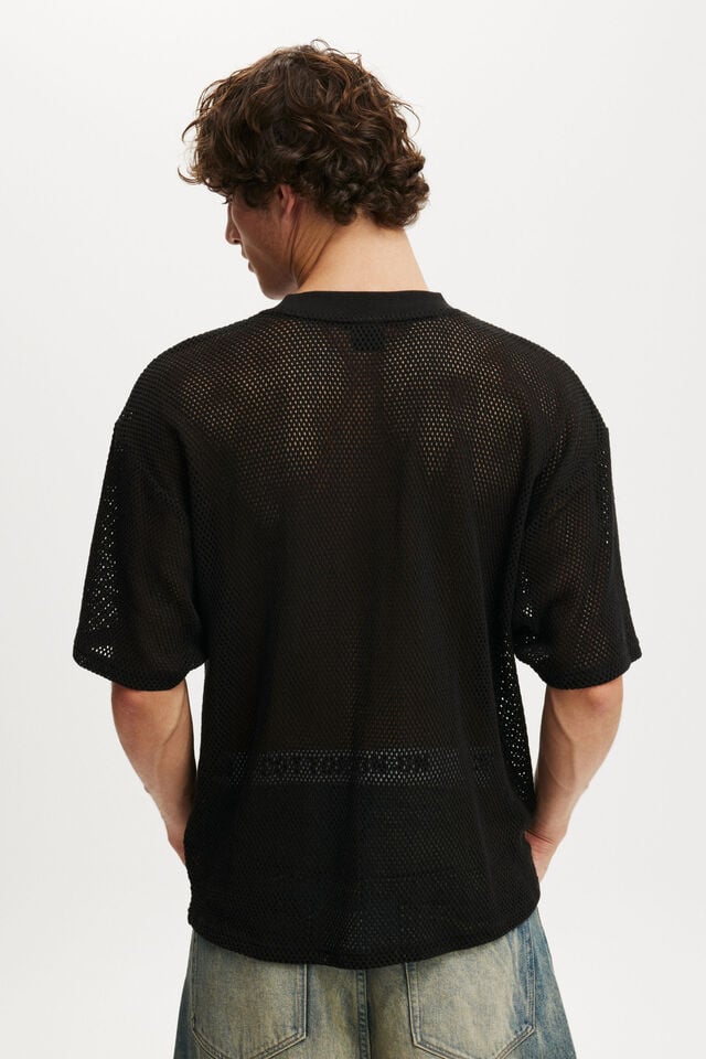 Cotton On Cropped Fit Knitted Jersey Black