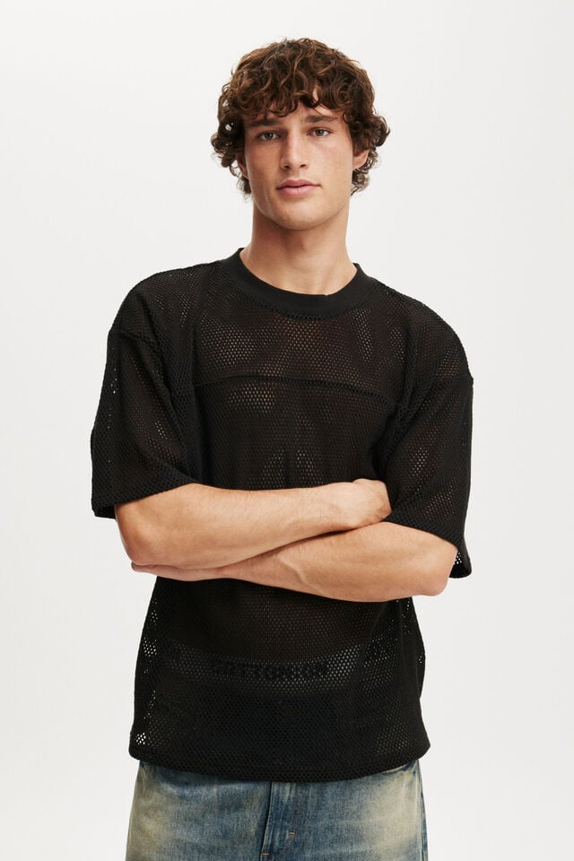 cotton on Cropped Fit Knitted Jersey black