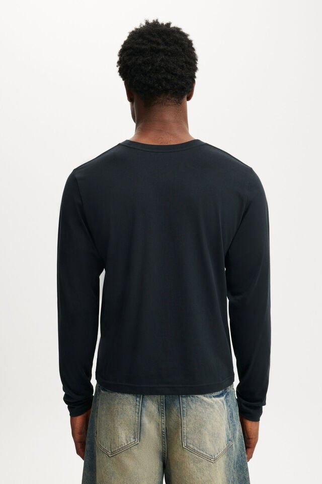 Cotton On Cropped Fit Long Sleeve Black