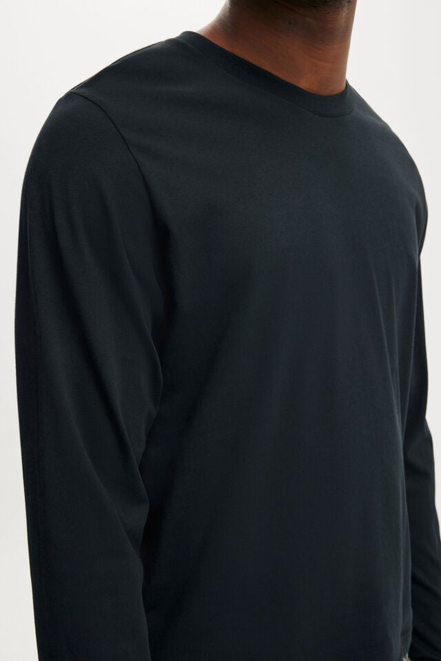Cotton On Cropped Fit Long Sleeve Black