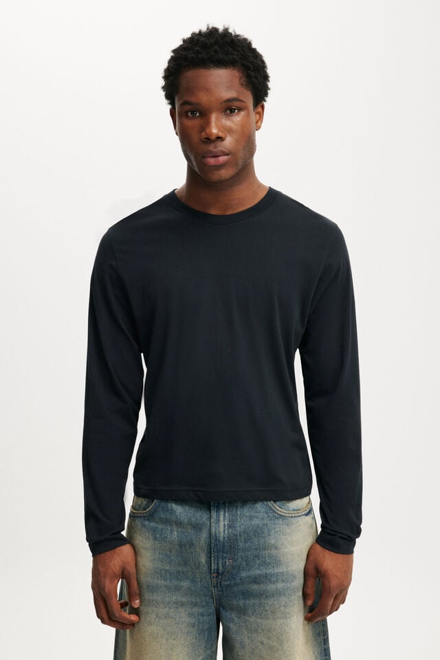 cotton on Cropped Fit Long Sleeve black