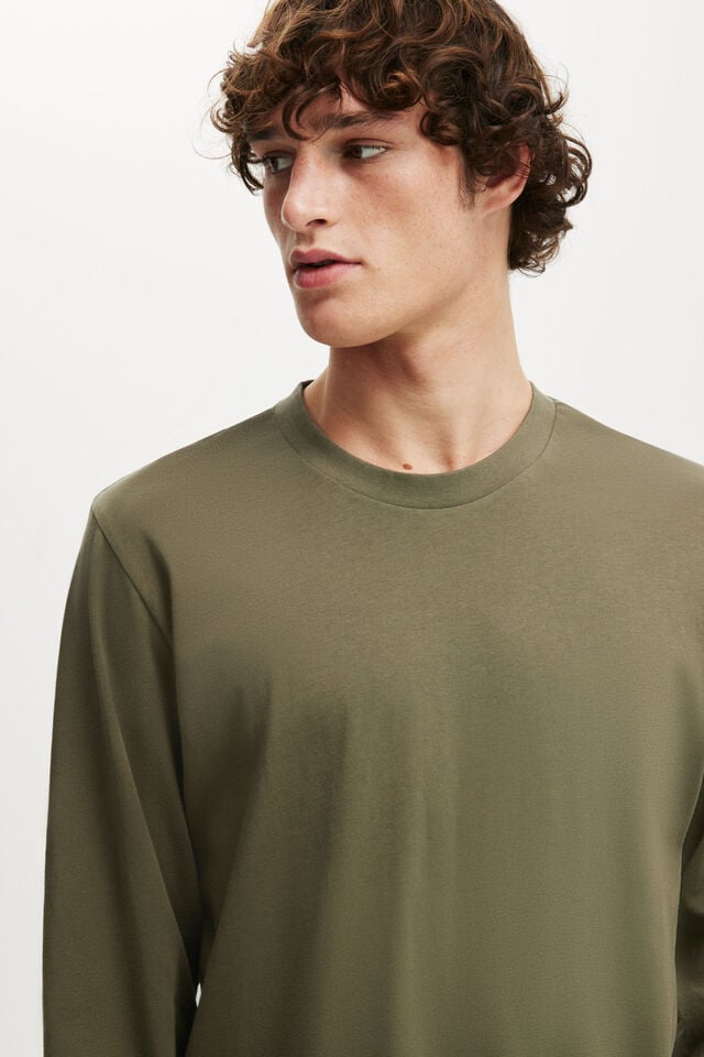 Cotton On Cropped Fit Long Sleeve Military