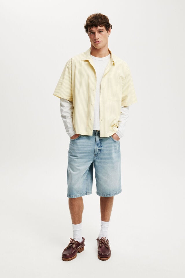 Cotton On Cropped Fit Long Sleeve White Marle