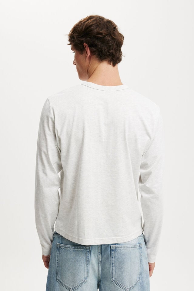 Cotton On Cropped Fit Long Sleeve White Marle