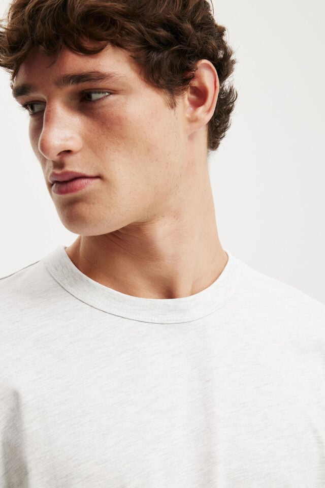 Cotton On Cropped Fit Long Sleeve White Marle