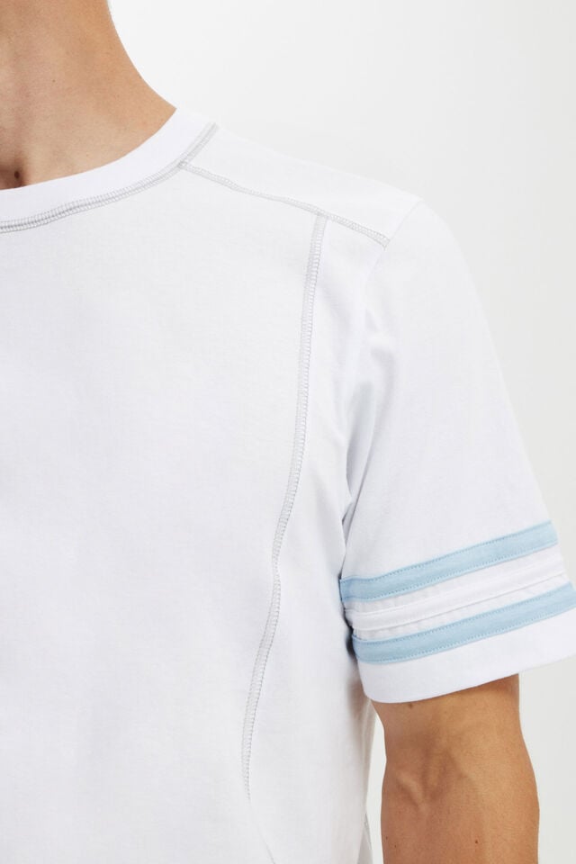 Cotton On Cropped Fit Panel T-Shirt White