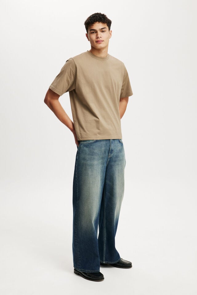 Cotton On Cropped Fit T-Shirt Coffee