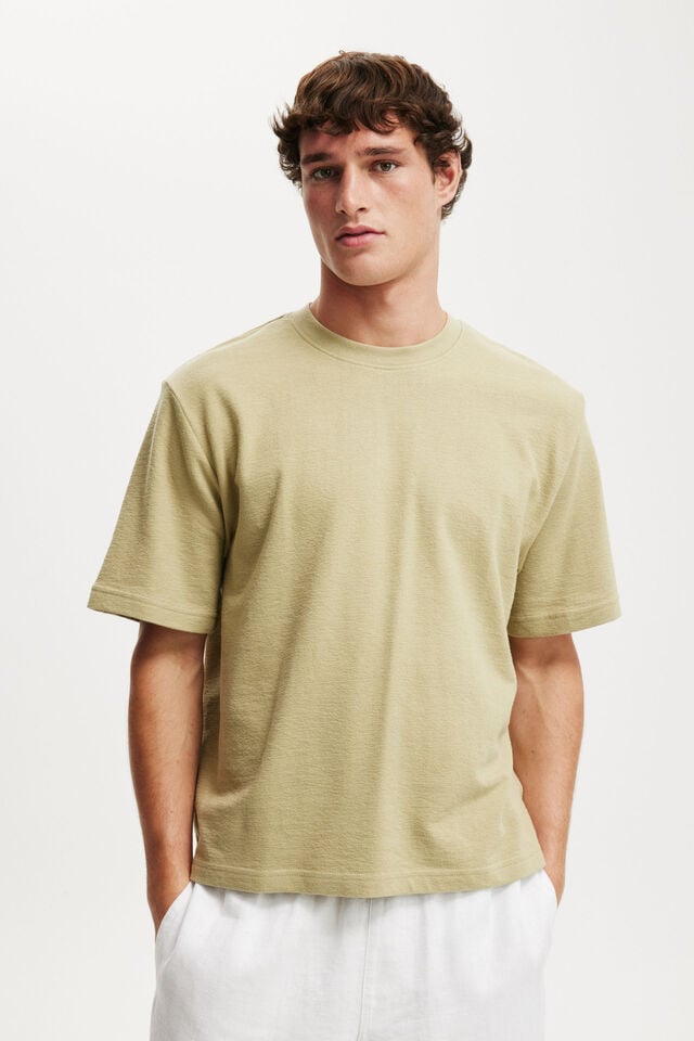 cotton on Cropped Fit T-Shirt elm terry