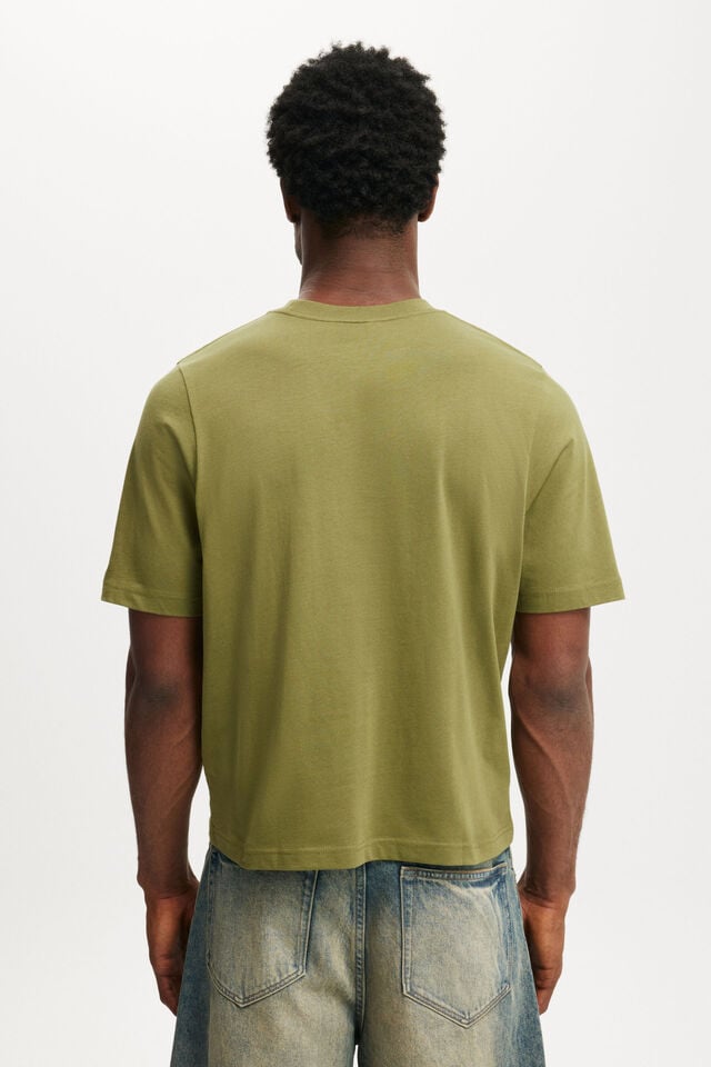 Cotton On Cropped Fit T-Shirt Grass Green