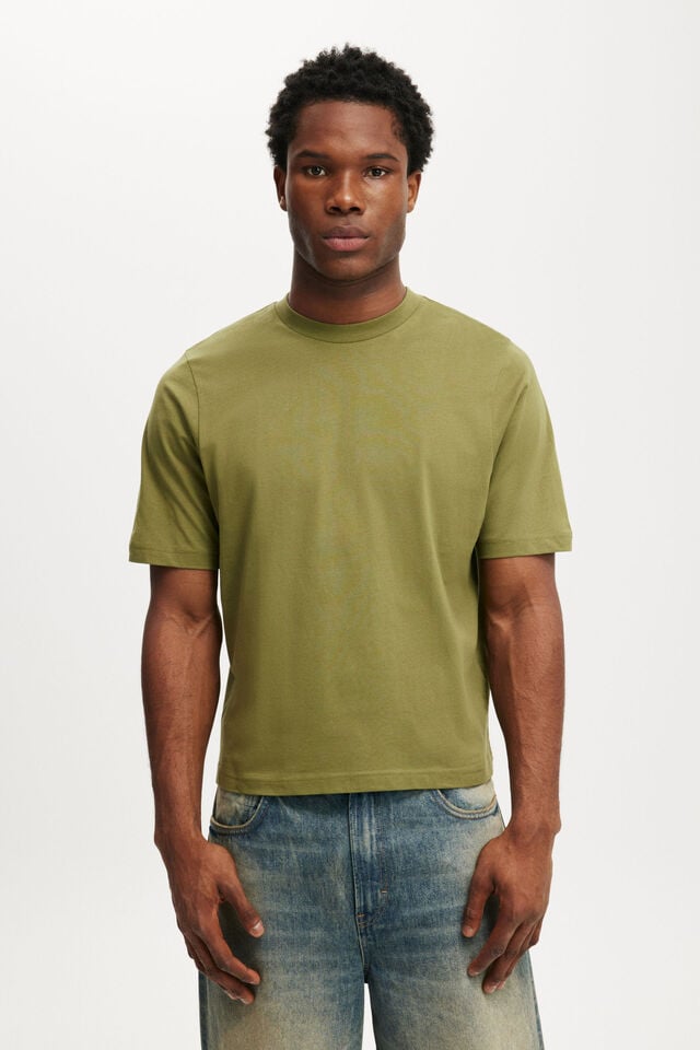 cotton on Cropped Fit T-Shirt grass green