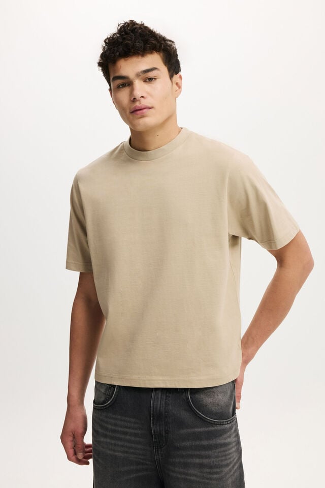 cotton on Cropped Fit T-Shirt gravel stone
