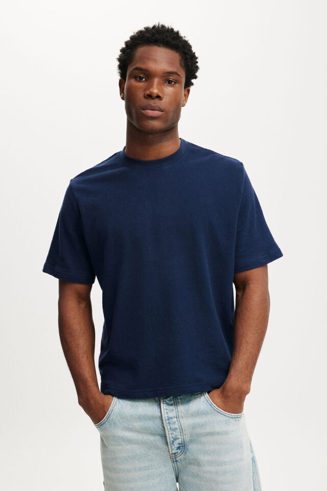 cotton on Cropped Fit T-Shirt indigo terry