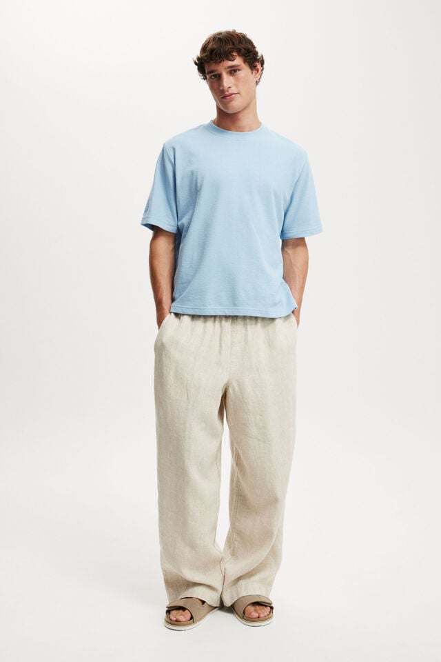 Cotton On Cropped Fit T-Shirt Pearl Blue Terry