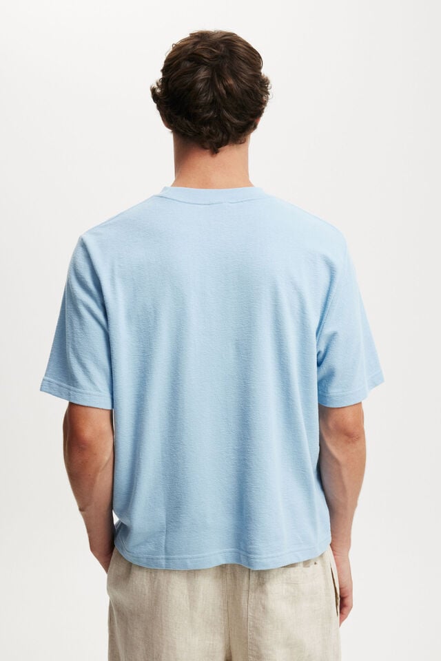 Cotton On Cropped Fit T-Shirt Pearl Blue Terry