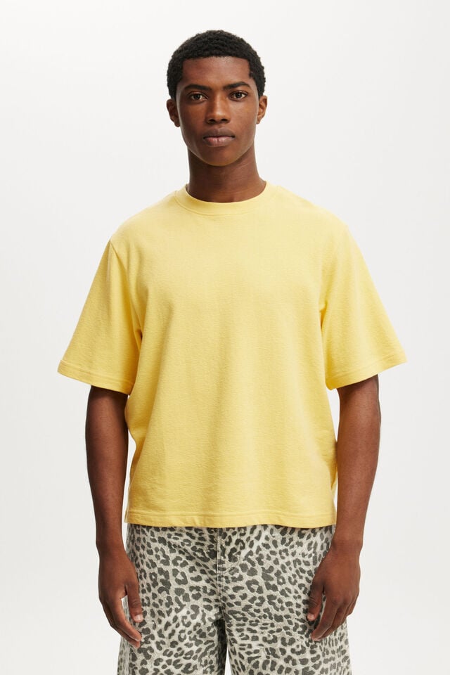 cotton on Cropped Fit T-Shirt sunray yellow terry