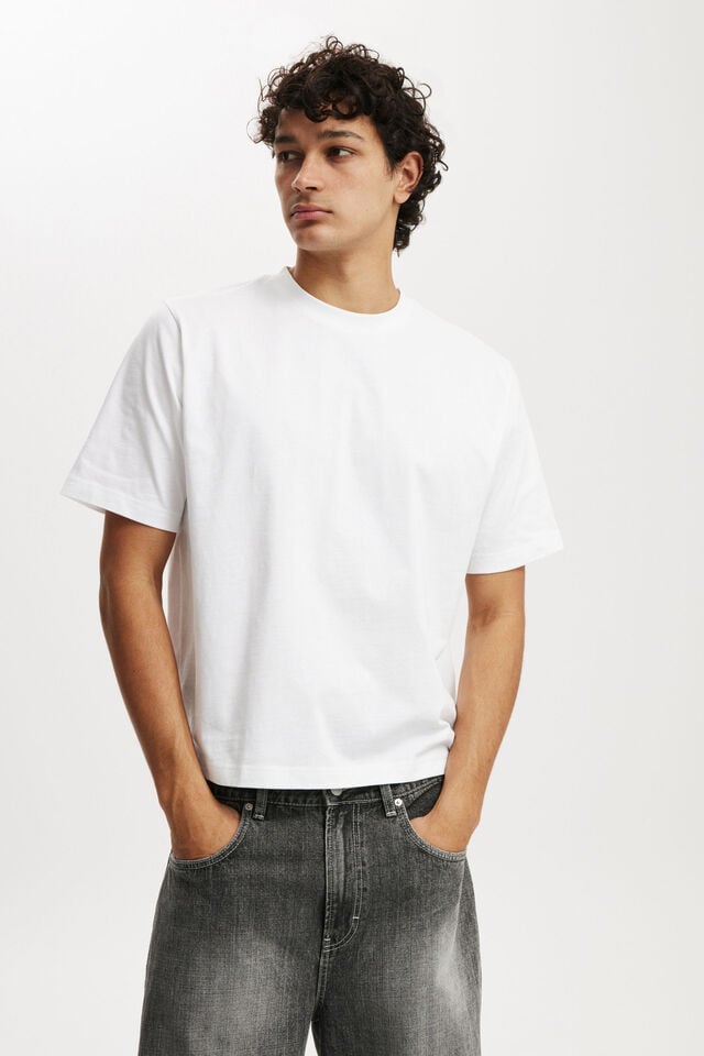 cotton on Cropped Fit T-Shirt white
