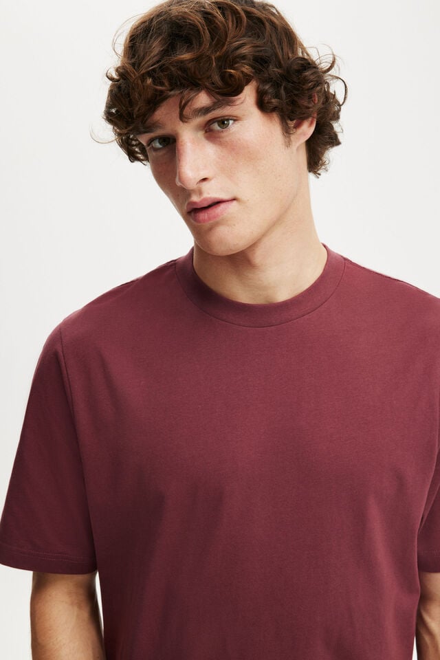 Cotton On Cropped Fit T-Shirt Zinfandel