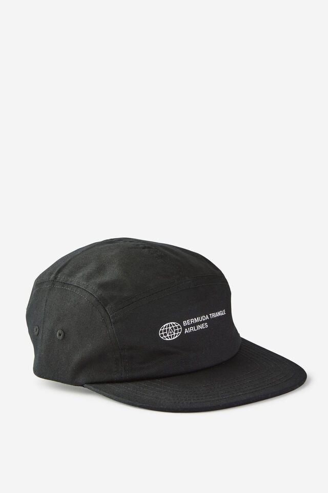 cotton on Curved 5 Panel Hat black/bermuda