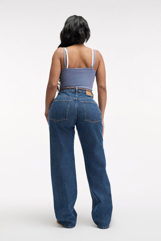 Cotton On Curvy 91 Straight Jean Arabella Blue