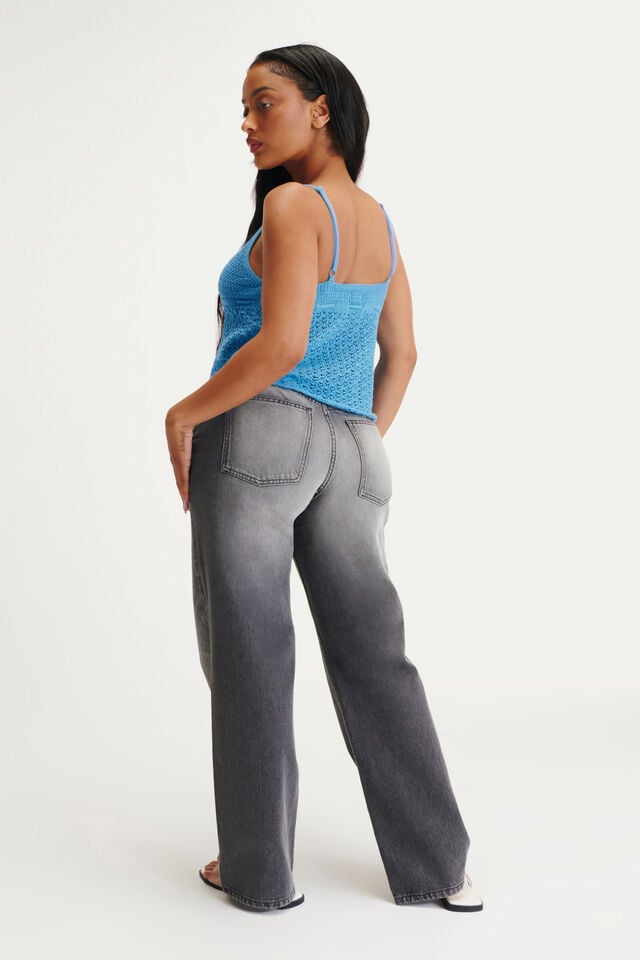 Cotton On Curvy 91 Straight Jean Echo Grey