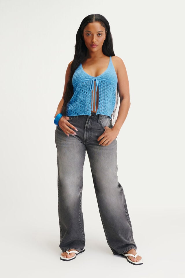 cotton on Curvy 91 Straight Jean echo grey