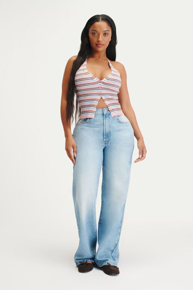 cotton on Curvy 91 Straight Jean rush blue