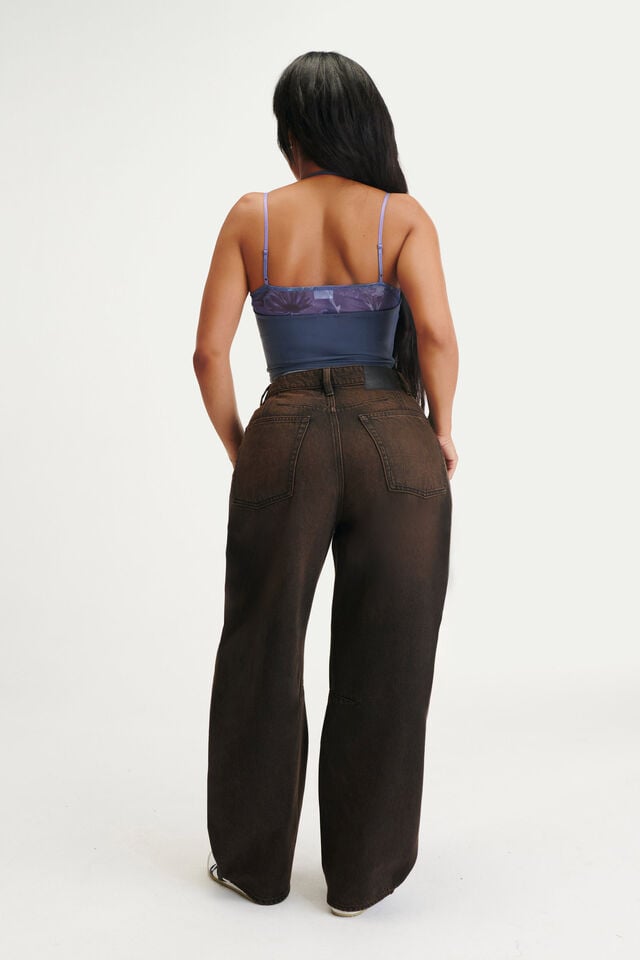 Cotton On Curvy Barrel Jean Dune Black