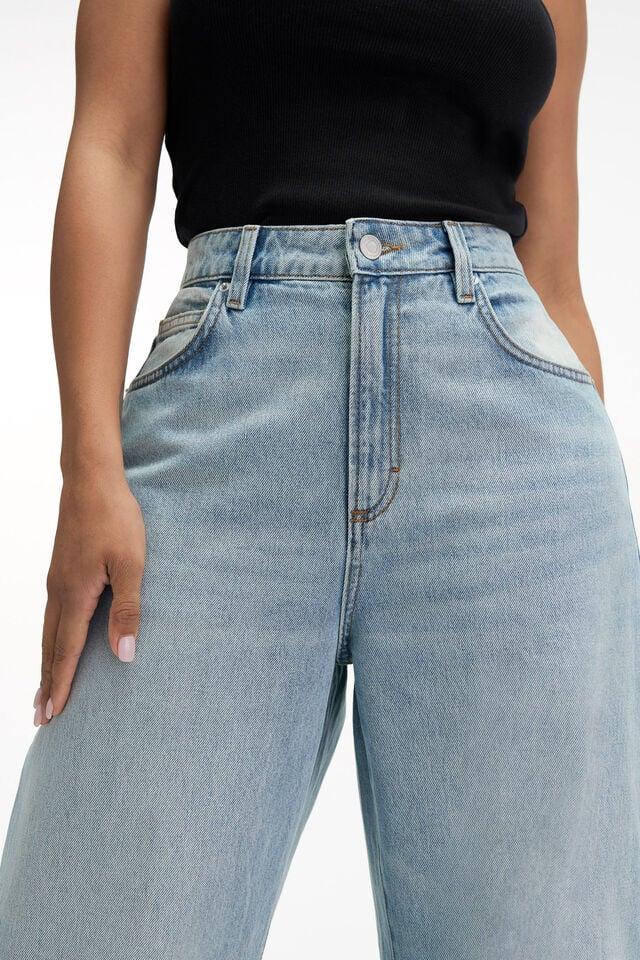 Cotton On Curvy Barrel Jean Rush Blue