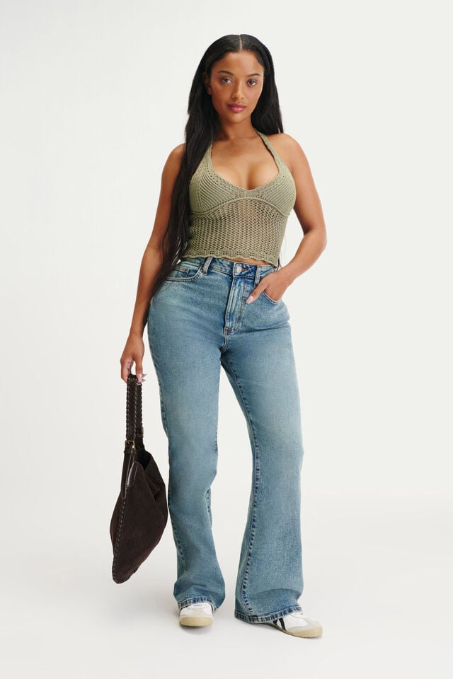 cotton on Curvy Flare Jean mia blue