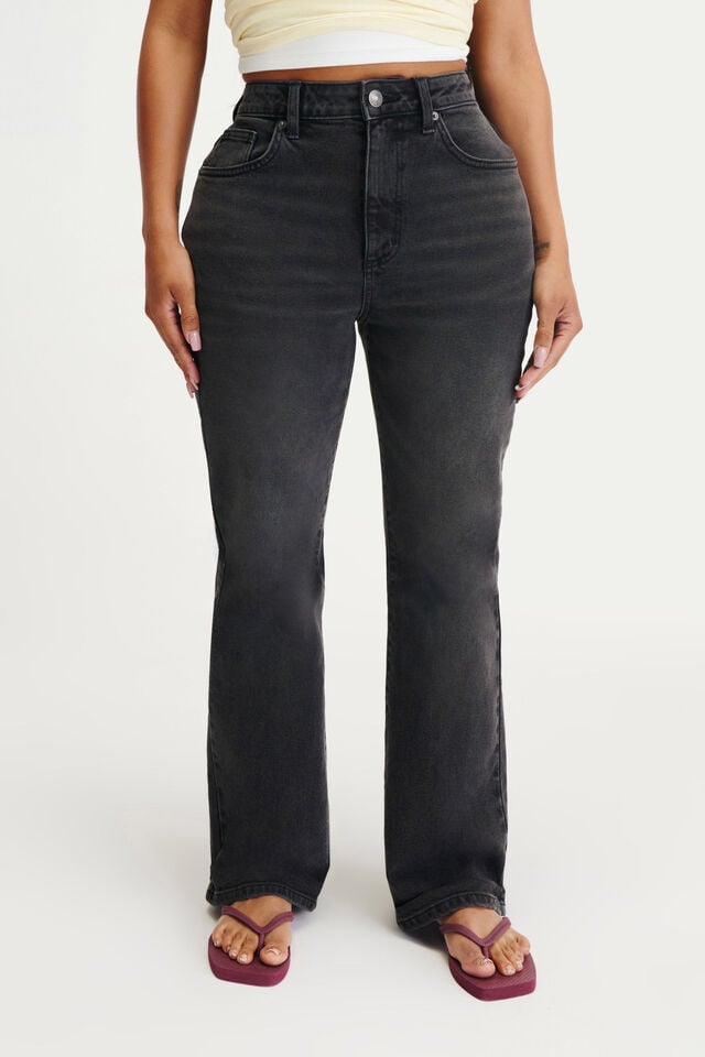 Cotton On Curvy Flare Jean Onyx Black