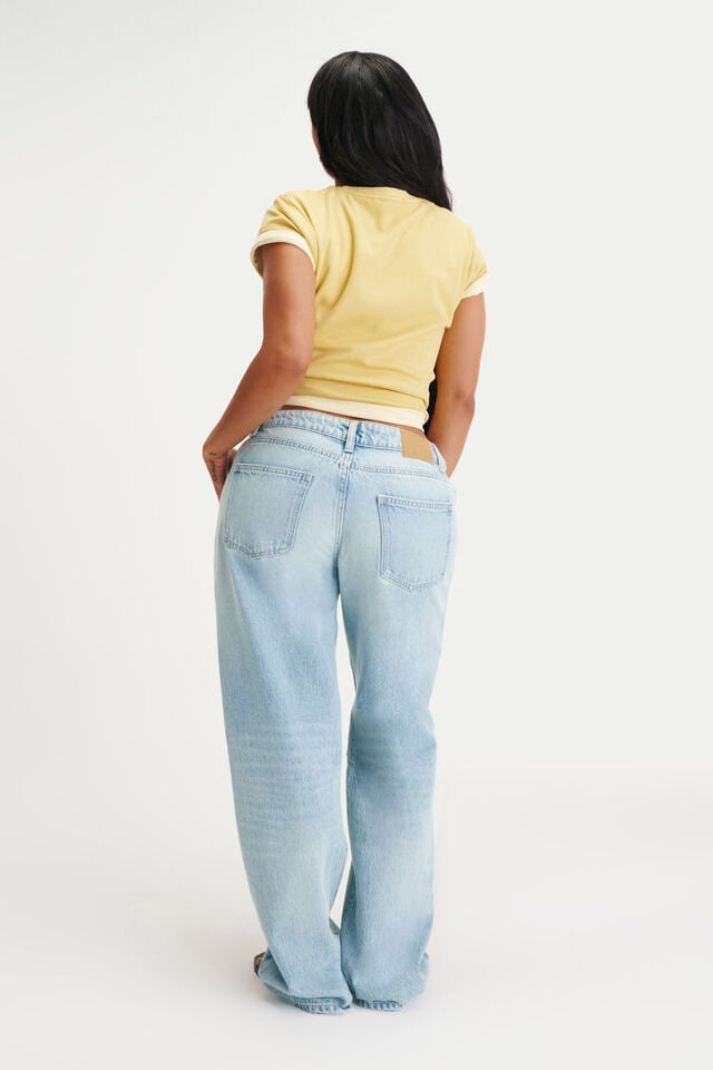 Cotton On Curvy Low Rise Straight Jean Malibu Blue