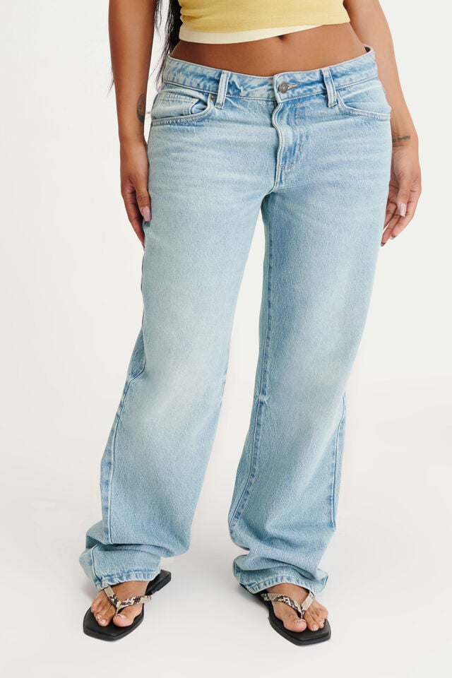 Cotton On Curvy Low Rise Straight Jean Malibu Blue