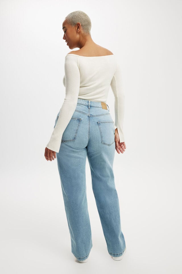 Cotton On Curvy Stretch Straight Jean Cloud Blue