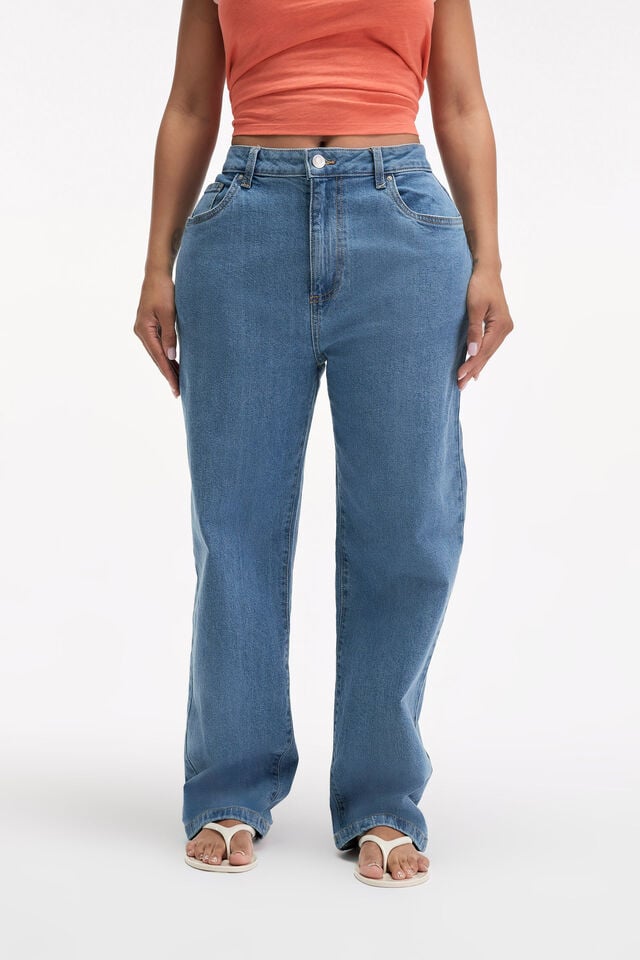 Cotton On Curvy Stretch Straight Jean Sea Blue