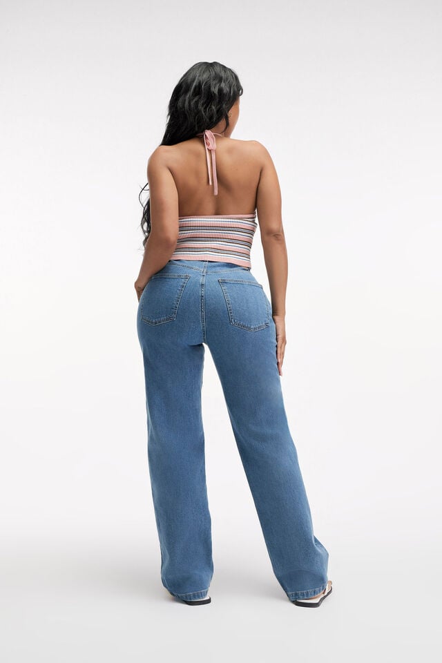Cotton On Curvy Stretch Straight Jean Seaside Blue