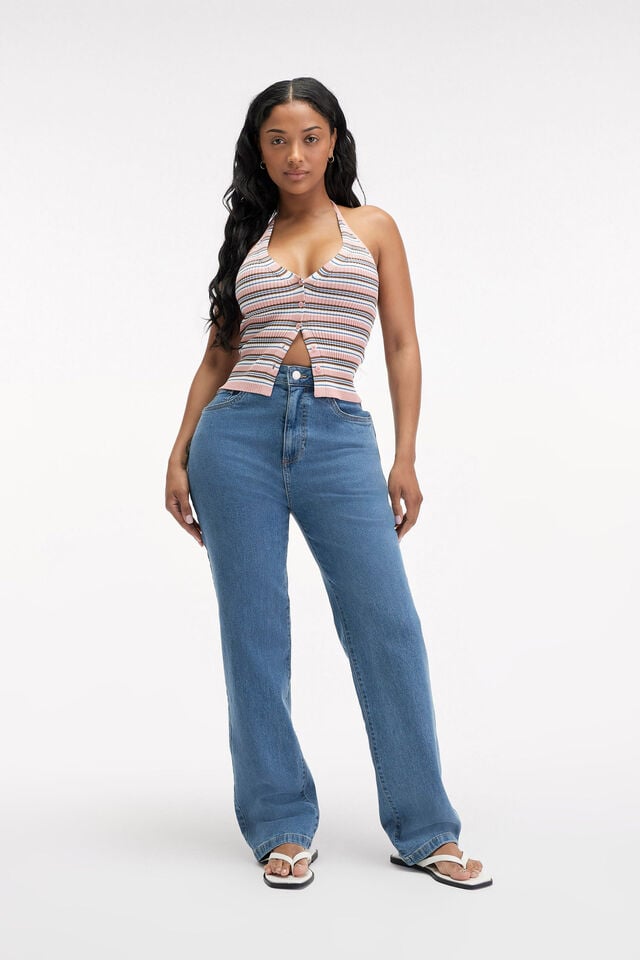 cotton on Curvy Stretch Straight Jean seaside blue