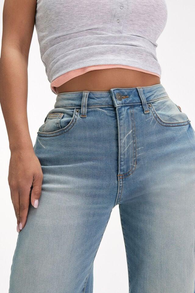 Cotton On Curvy Stretch Wide Jean Delusion Blue