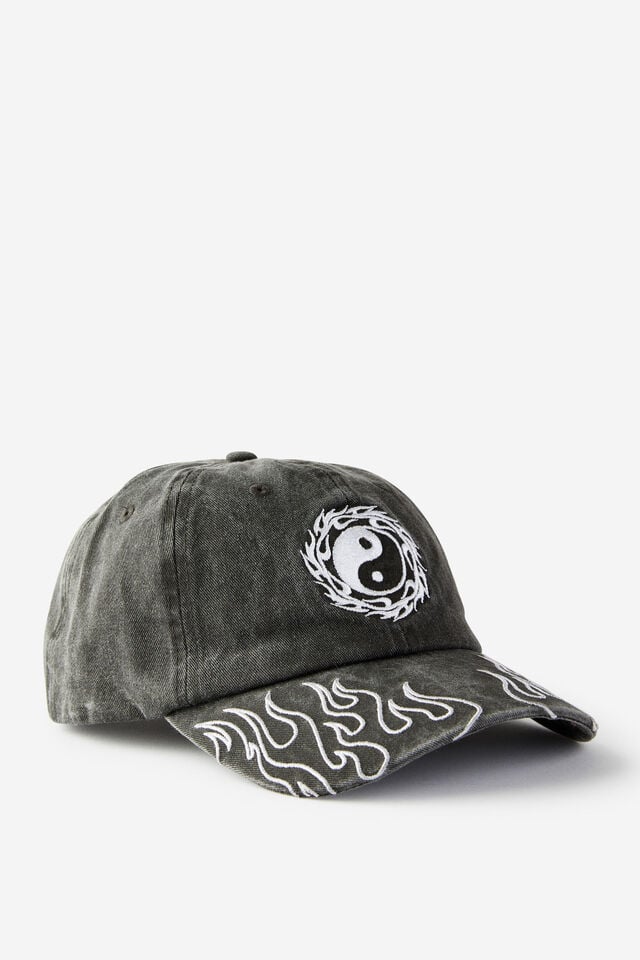 cotton on Dad Hat black/balanace