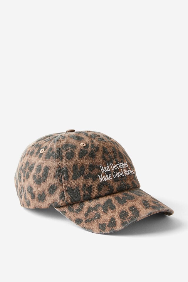 cotton on Dad Hat leopard/bad decisions