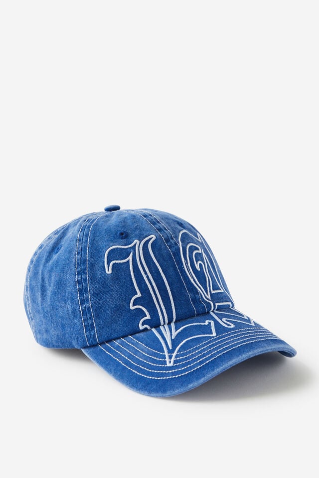 cotton on Dad Hat washed cobalt/la lines