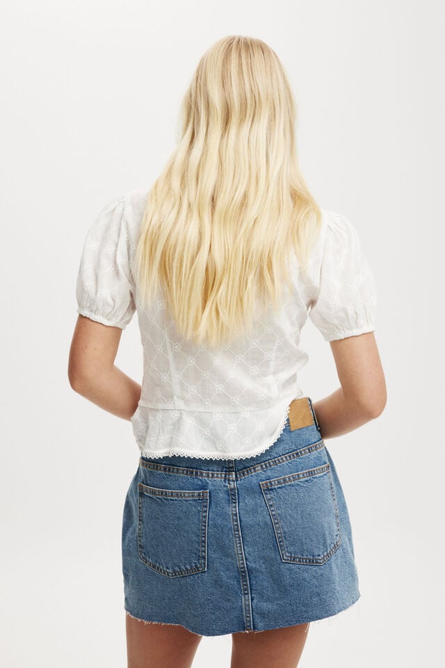 Cotton On Denim Mini Skirt Offshore Blue