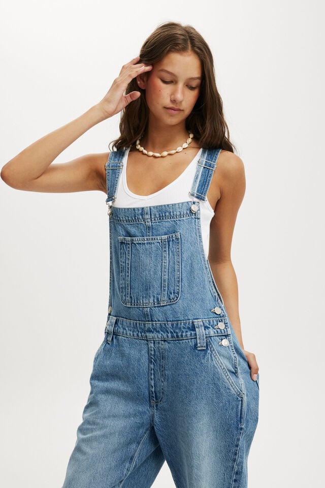 Cotton On Denim Overall Saltwater Blue
